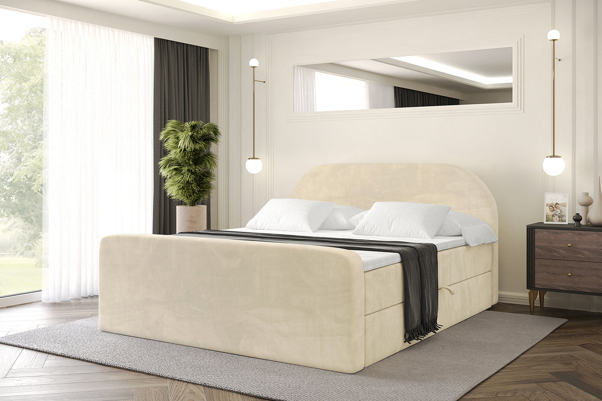 Łóżko boxspring NOX-Z welur