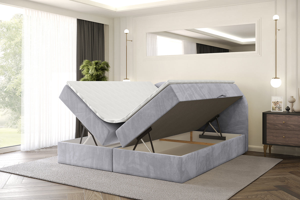 Łóżko boxspring NOX welur