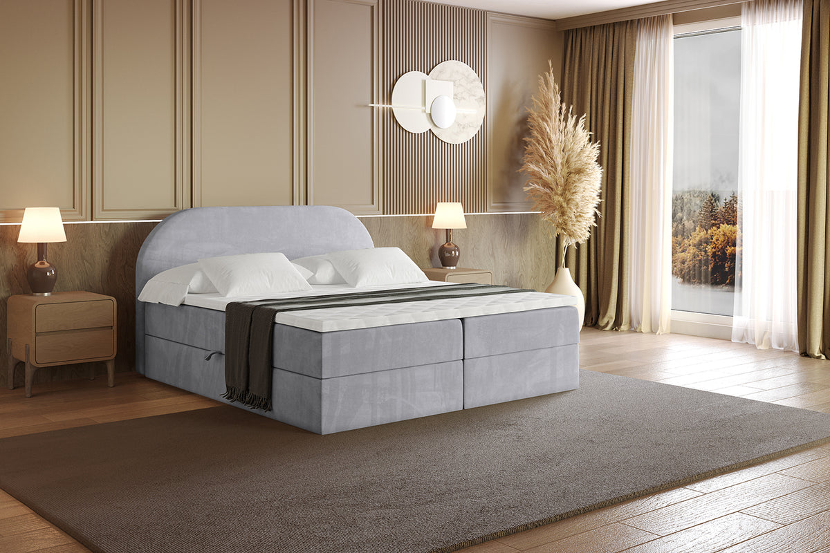 Łóżko boxspring NOX welur