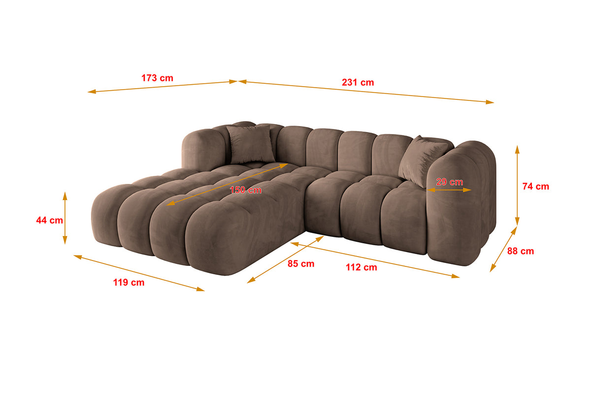 Ecksofa OLEA-L1 Samt