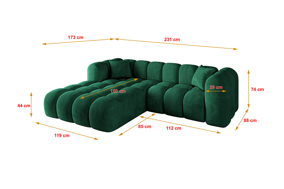 Ecksofa OLEA-L1 Samt