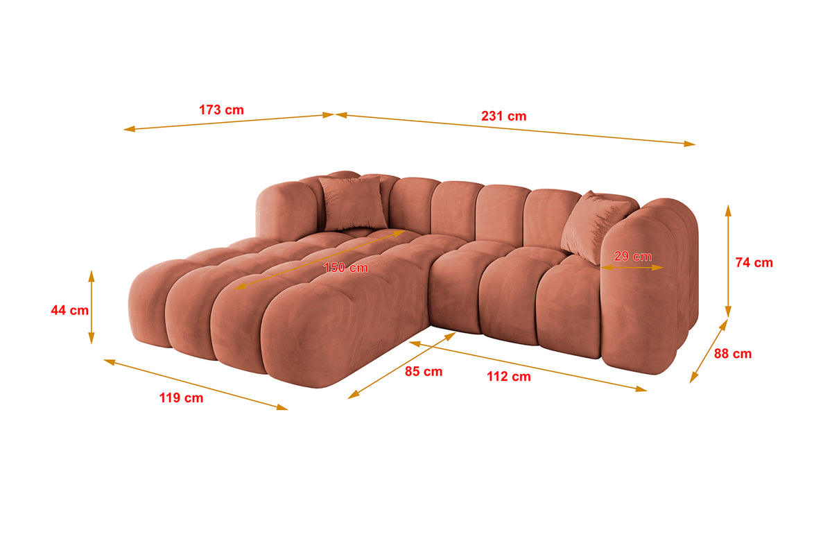 Ecksofa OLEA-L1 Samt