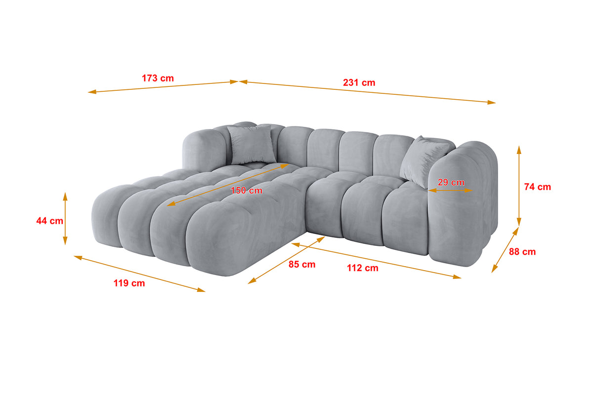 Ecksofa OLEA-L1 Samt