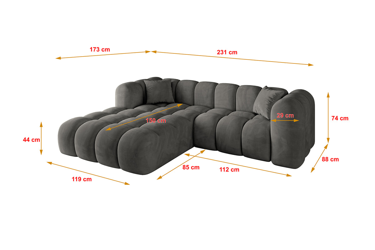 Ecksofa OLEA-L1 Samt