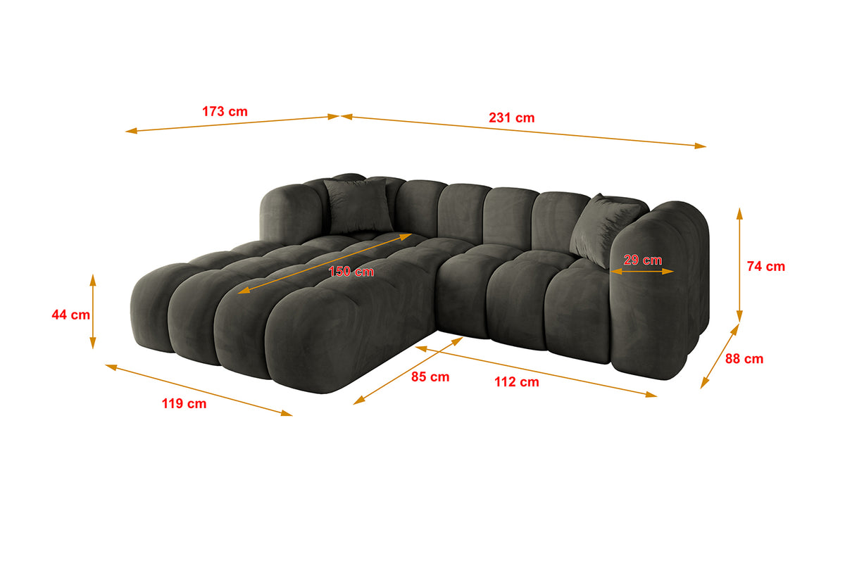 Ecksofa OLEA-L1 Samt