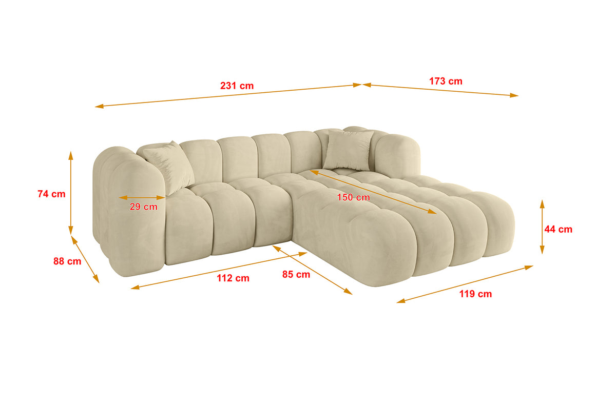 Ecksofa OLEA-L1 Samt