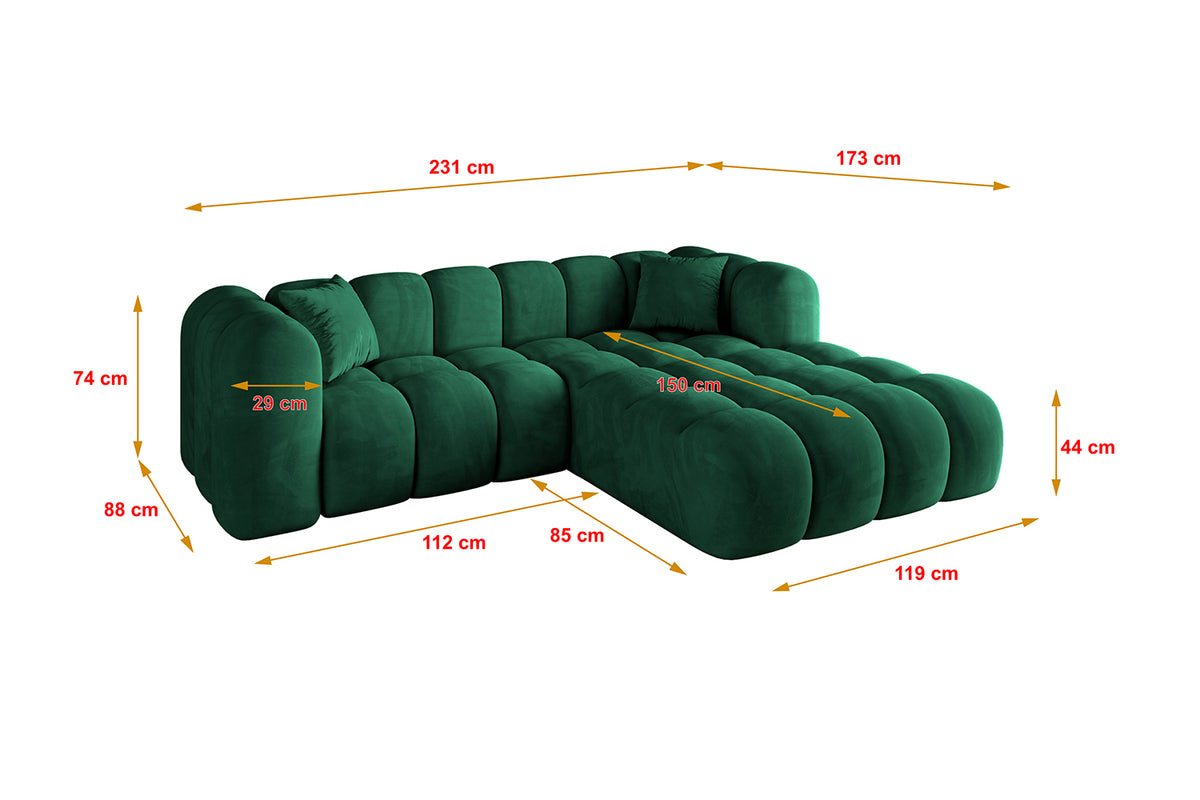 Ecksofa OLEA-L1 Samt