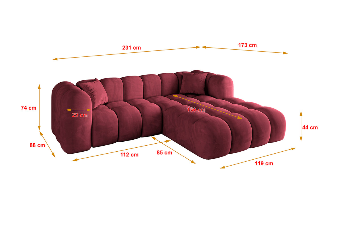 Ecksofa OLEA-L1 Samt