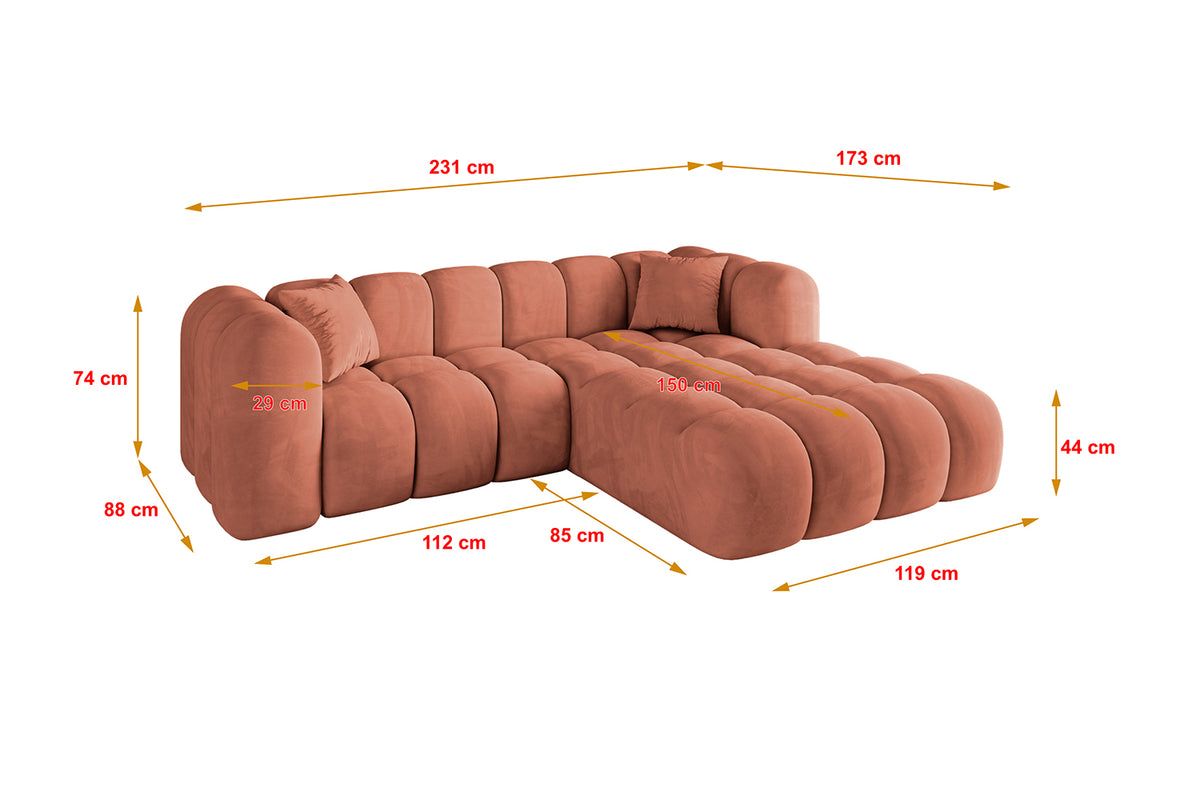 Ecksofa OLEA-L1 Samt