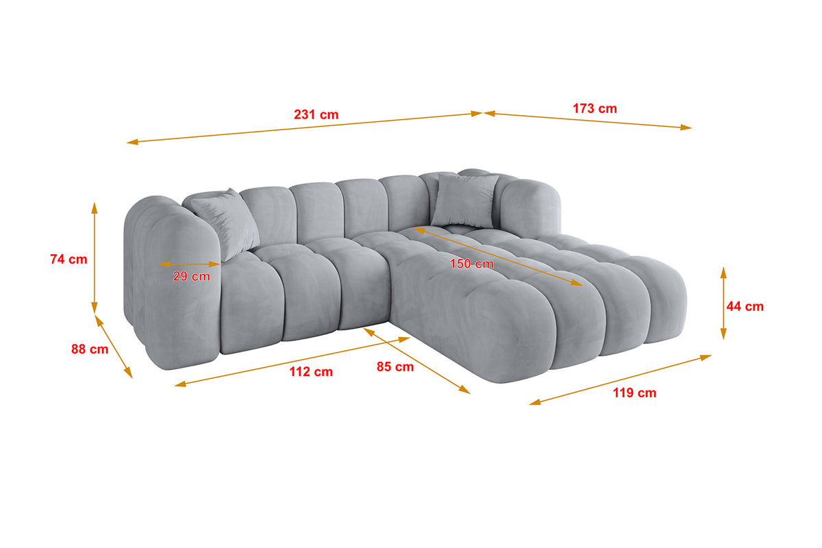 Ecksofa OLEA-L1 Samt