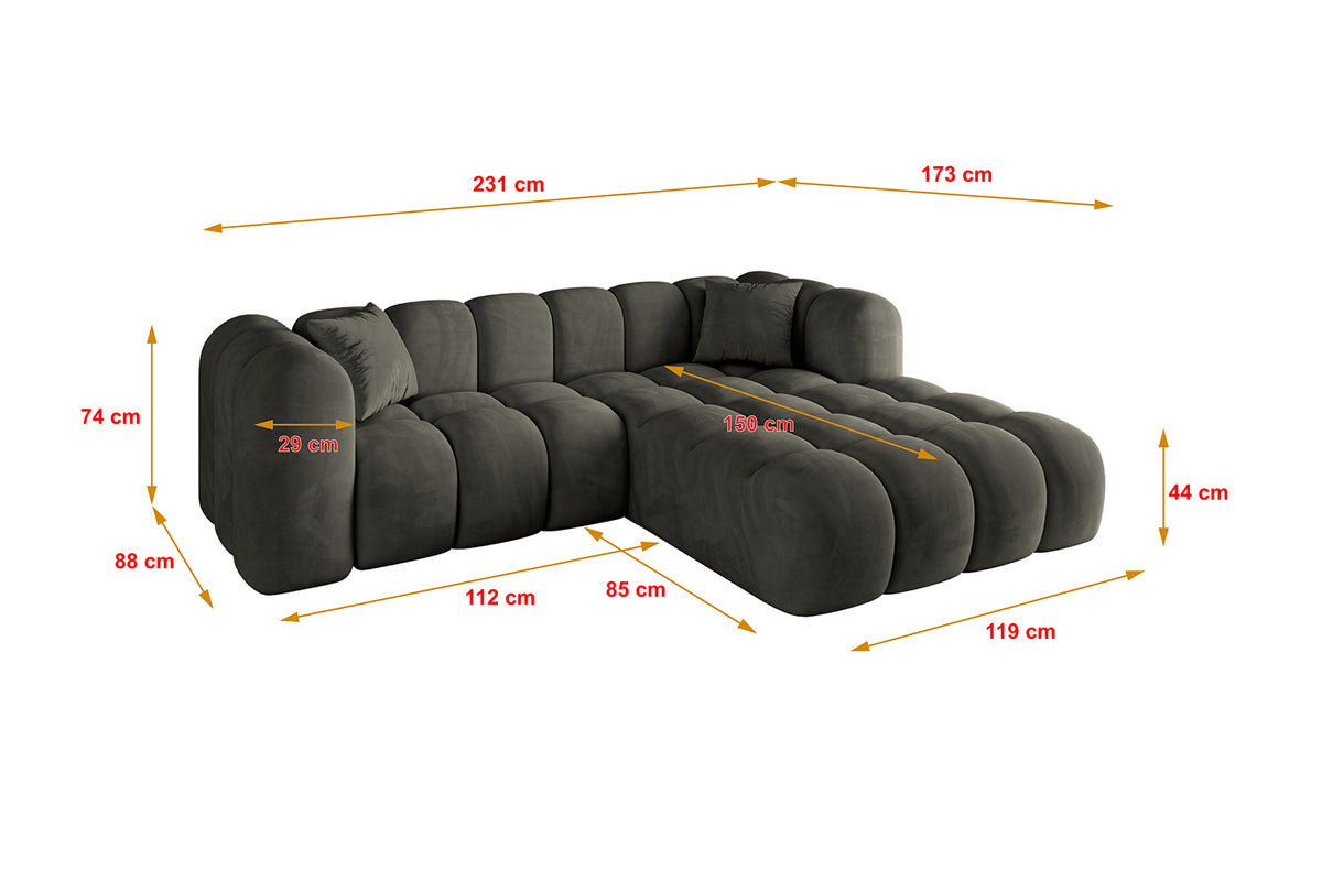 Ecksofa OLEA-L1 Samt