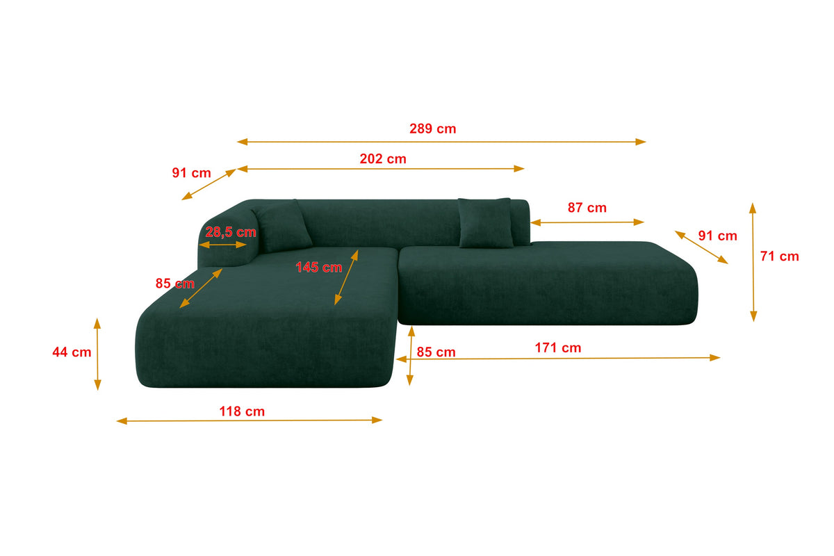 Ecksofa OVLY-L Samt