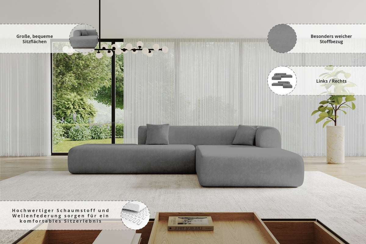 Ecksofa OVLY-L Samt