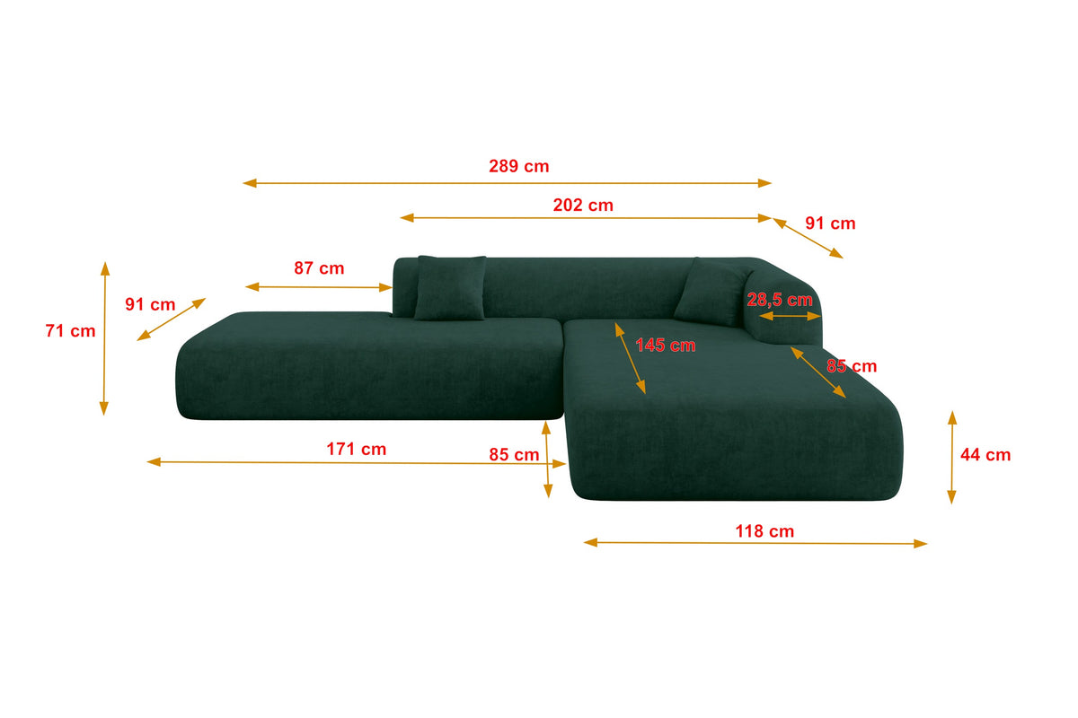 Ecksofa OVLY-L Samt