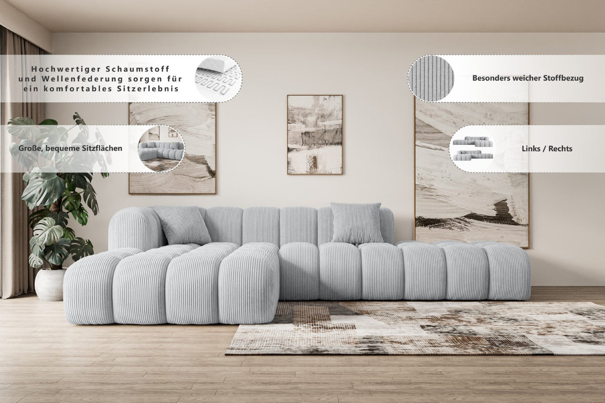 Narożnik OLEA-L2 sztruks