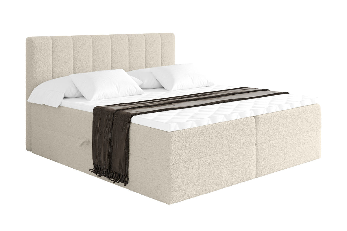 Boxbett OTTA Bouclé, Beige - Quelle 02 / 120x200 cm / H3