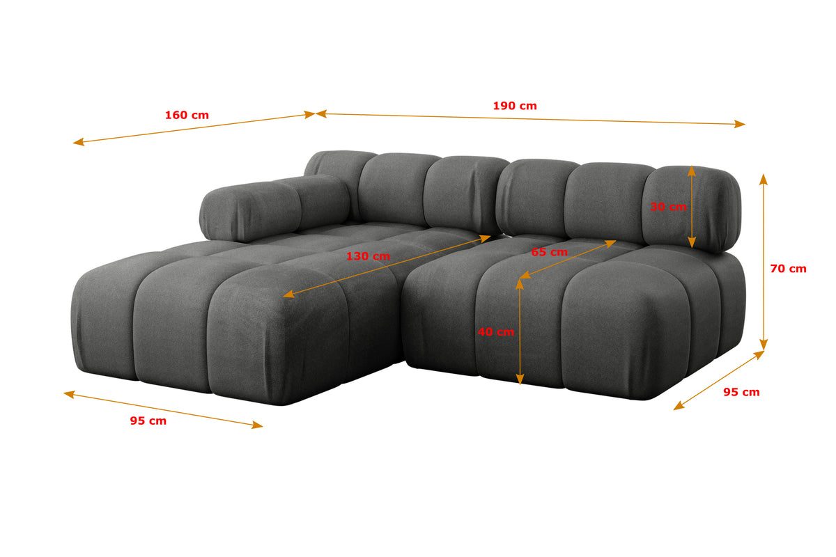 Ecksofa RAZON-L1 Samt