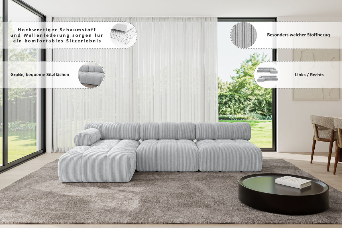 Narożnik RAZON-L2 Bouclé