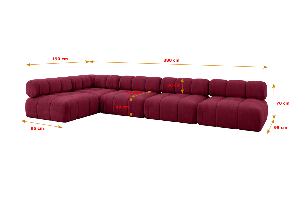Ecksofa SAMARO-L3 Samt