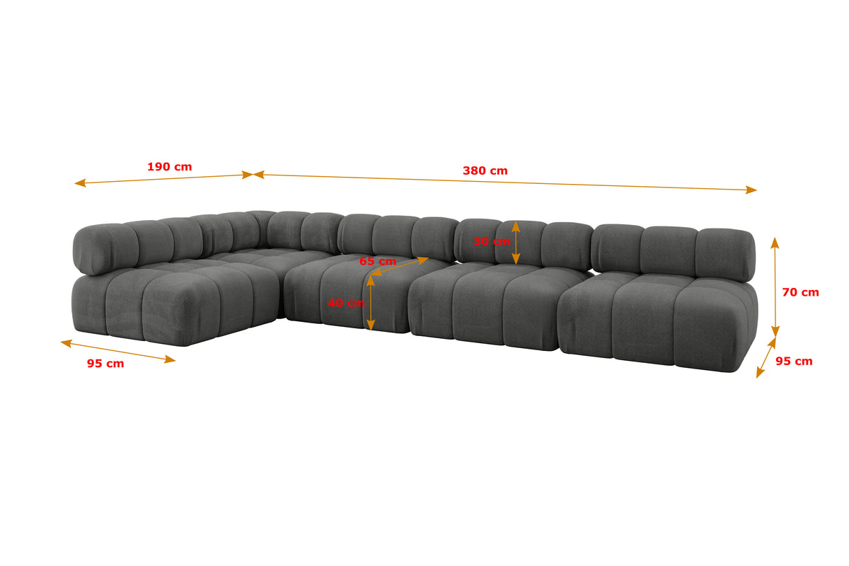 Ecksofa SAMARO-L3 Samt