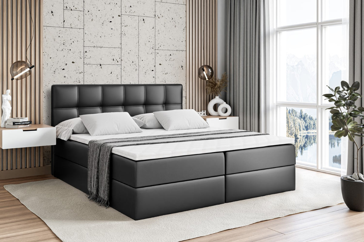 Łóżko boxspring MARCE ekoskóra