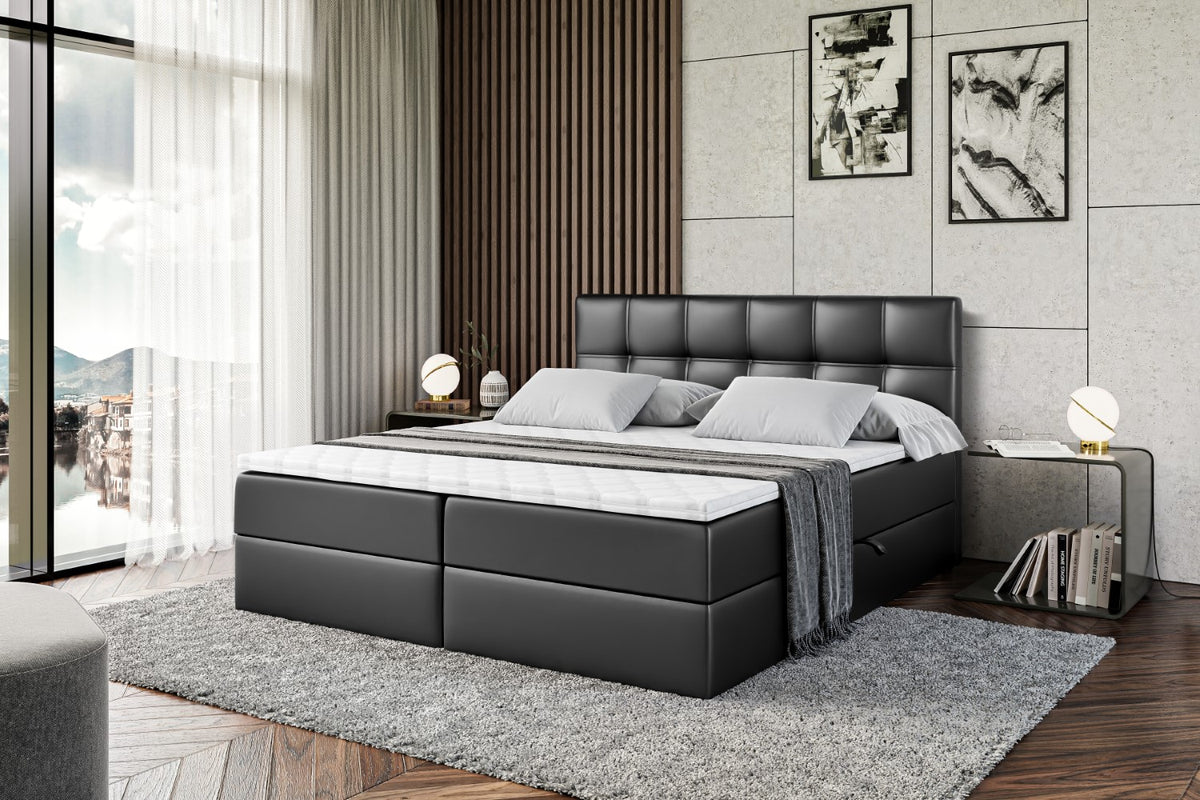 Łóżko boxspring MARCE ekoskóra