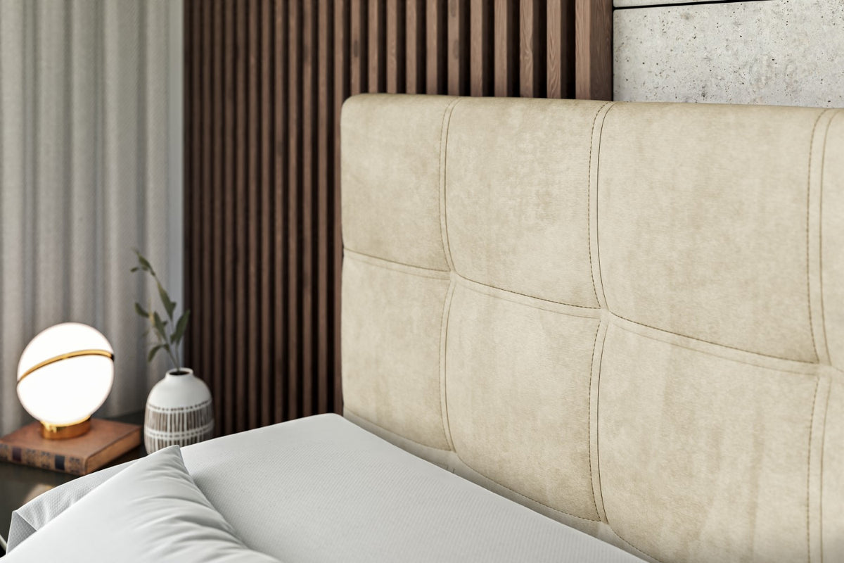 Łóżko boxspring MARCE welur