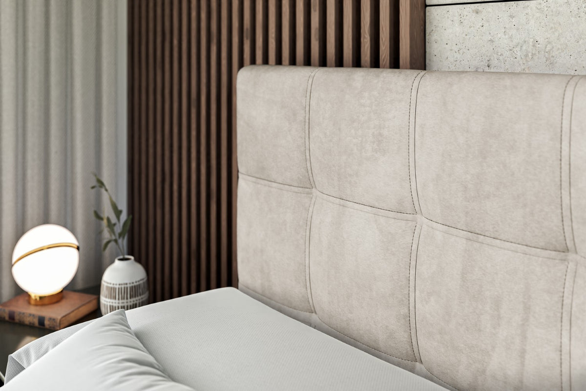 Łóżko boxspring MARCE welur