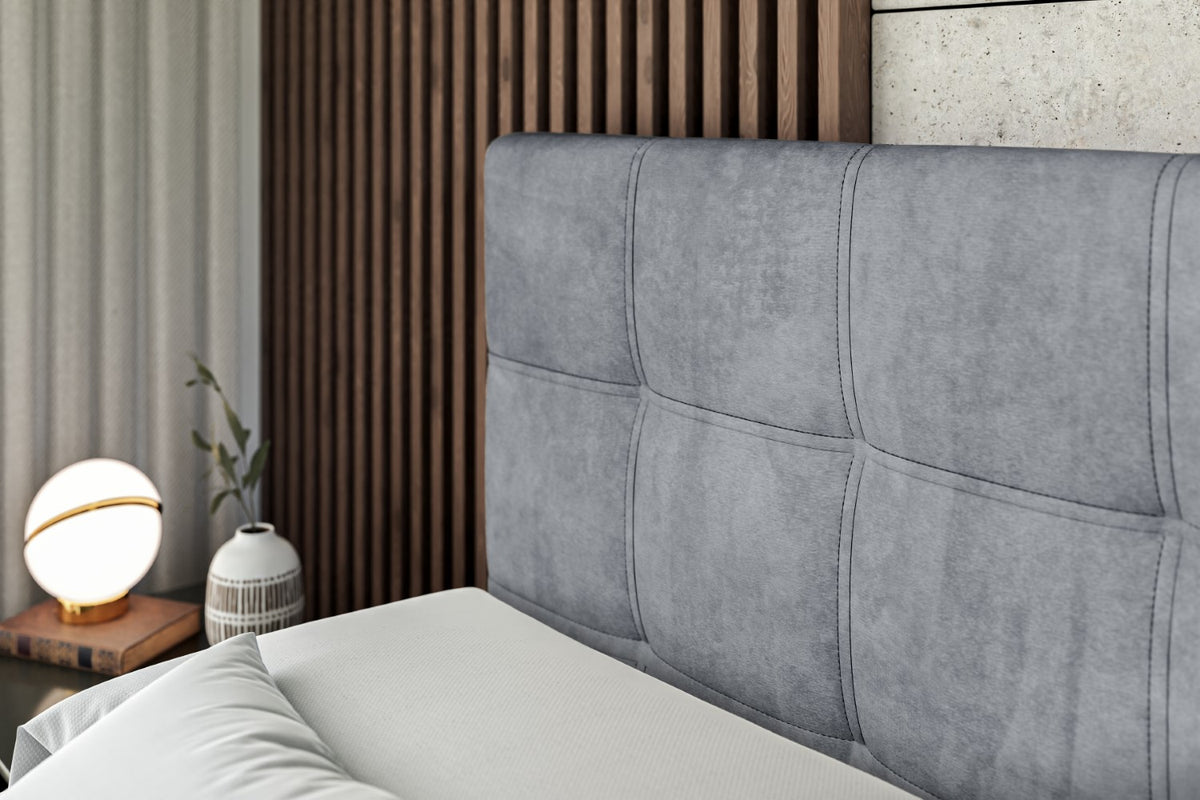 Łóżko boxspring MARCE welur