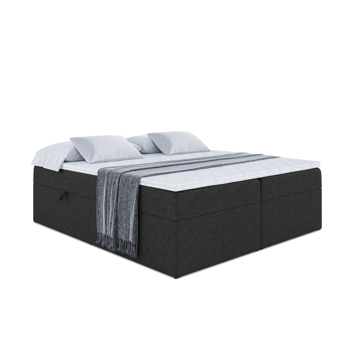 Boxbett MARCE-BW, Schwarz - Inari 100 / 140x200 cm / H3