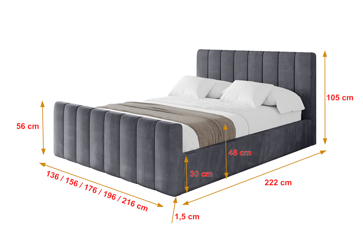Polsterbett STERA-Z Samt