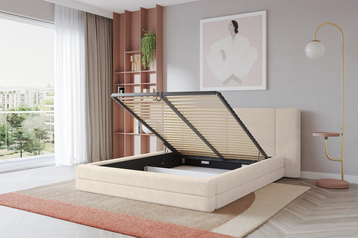 Łóżko tapicerowane TEVO welur