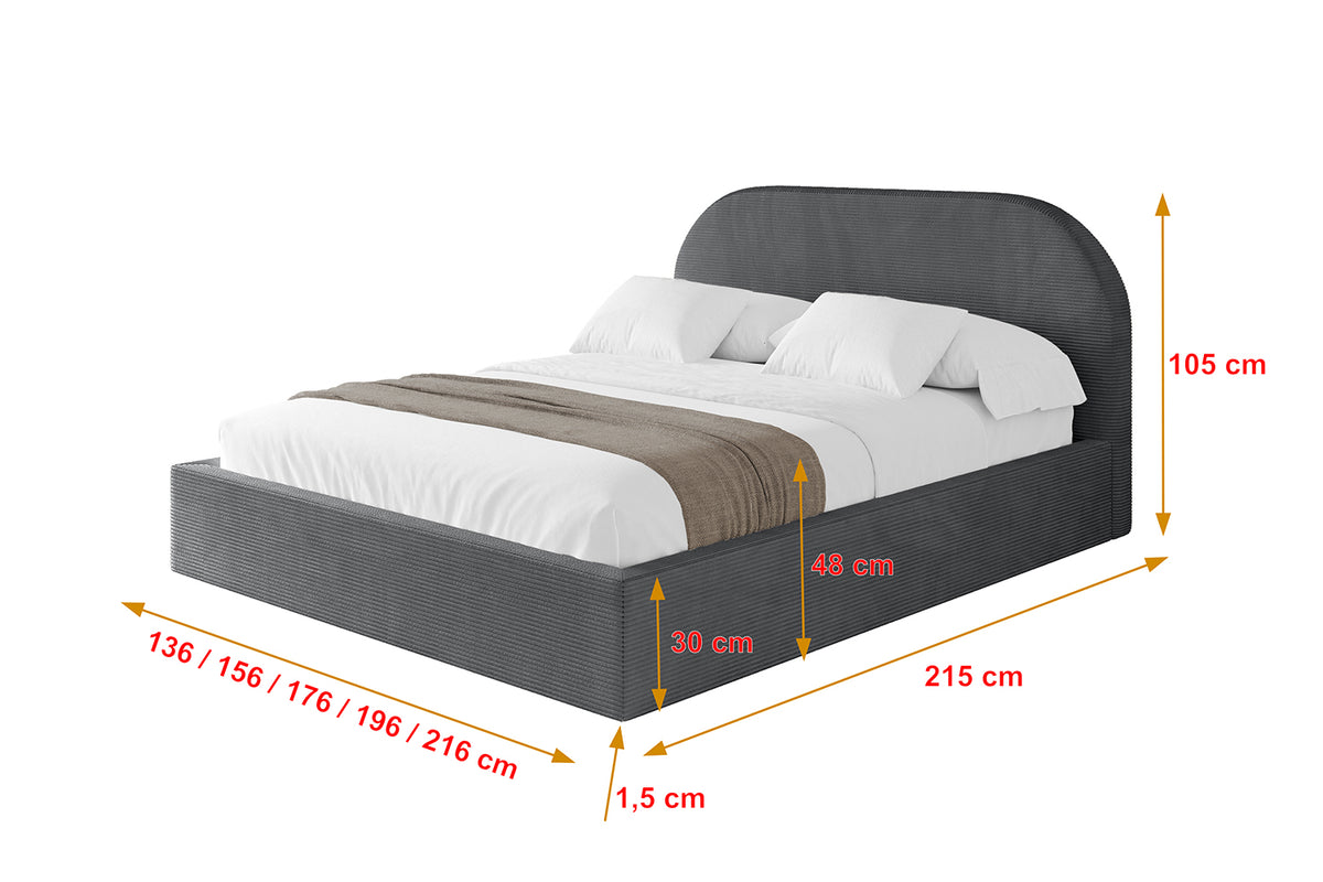 Polsterbett TIVON Cord