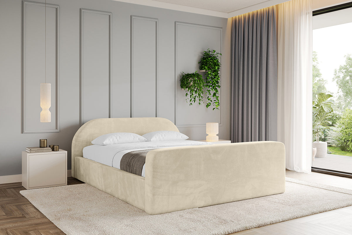 Łóżko tapicerowane TIVON-Z-v1 welur