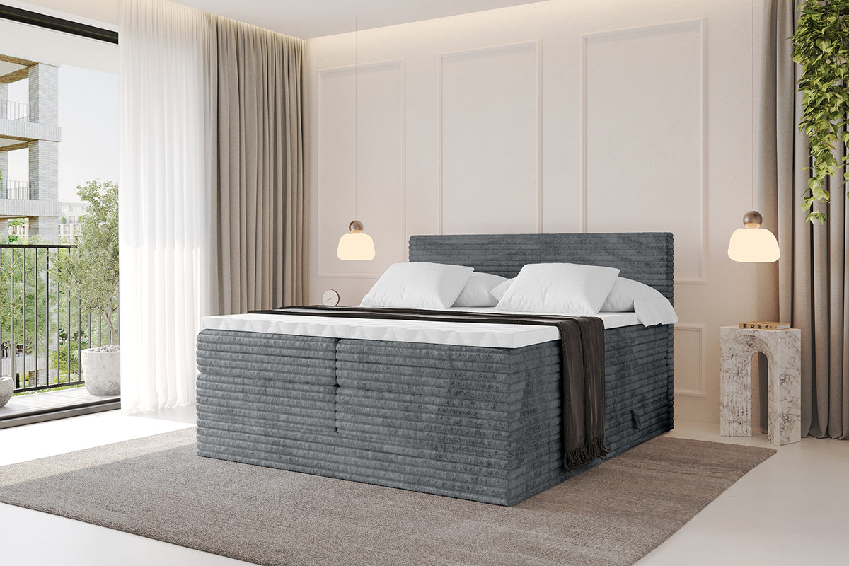 Boxspringbett TOLO KING-v1 Cord