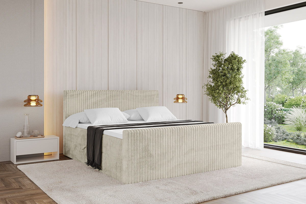 Łóżko boxspring TOLO-Z sztruks