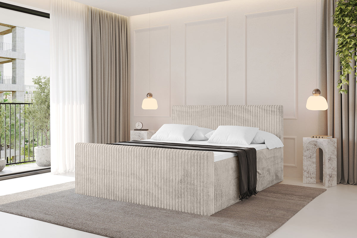 Łóżko boxspring TOLO-Z sztruks