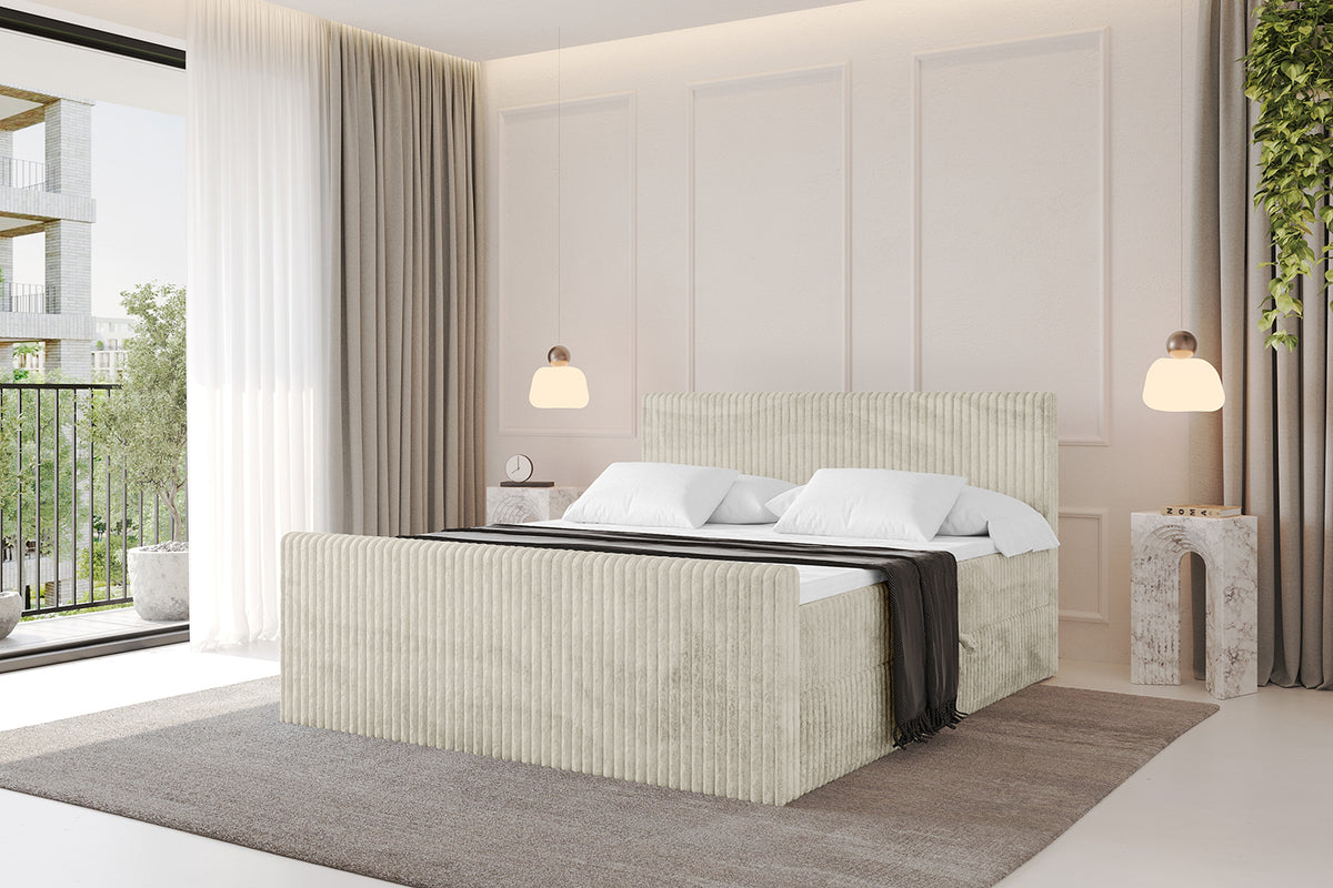 Łóżko boxspring TOLO-Z sztruks