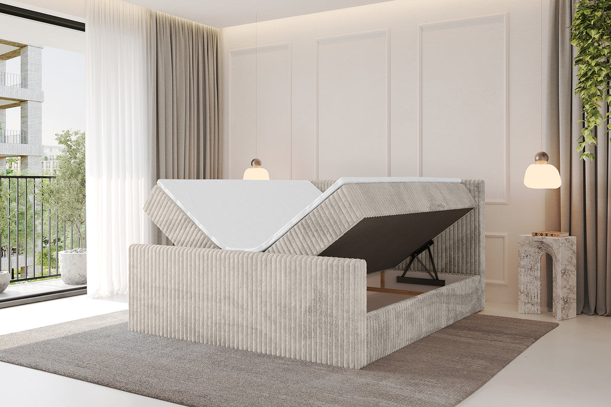 Łóżko boxspring TOLO-Z sztruks