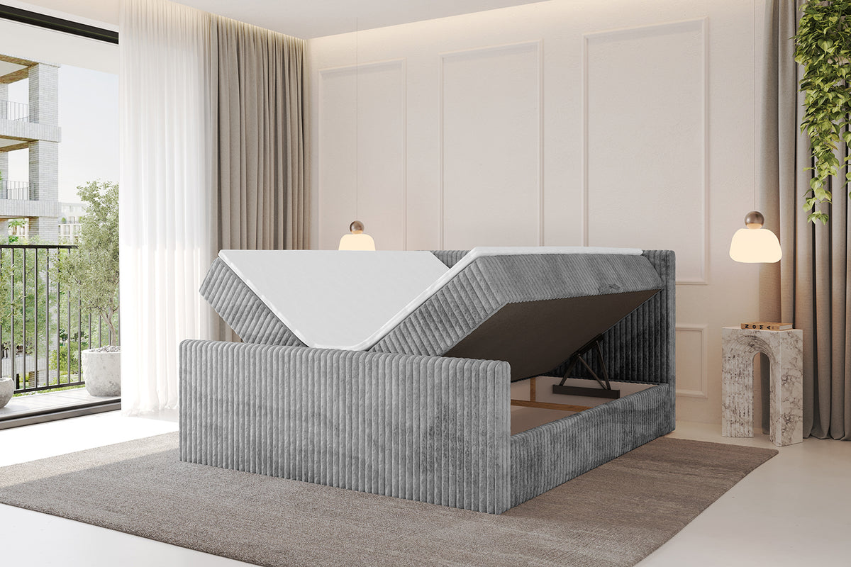 Łóżko boxspring TOLO-Z sztruks