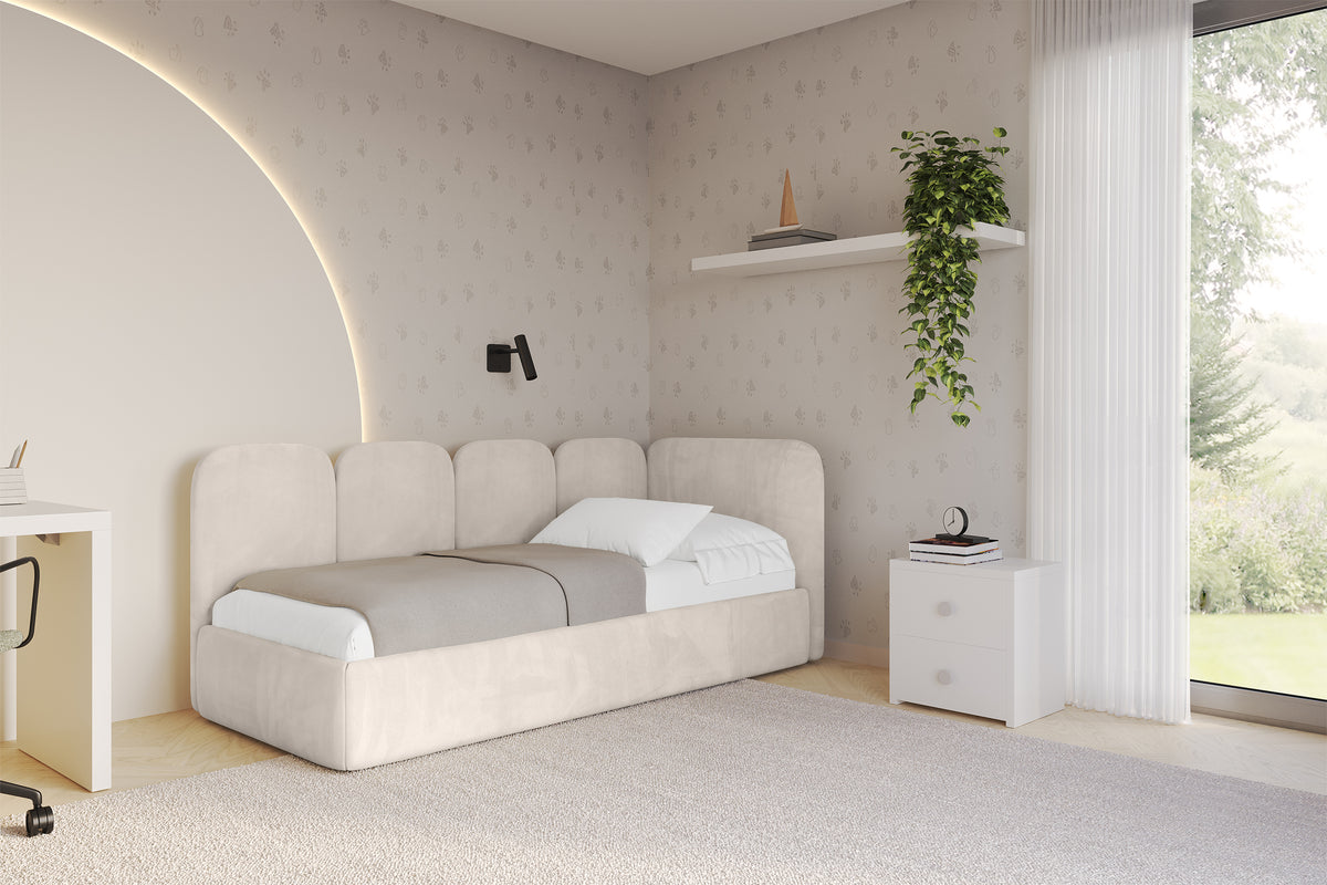 Jugendbett VELY Samt Linksseitig