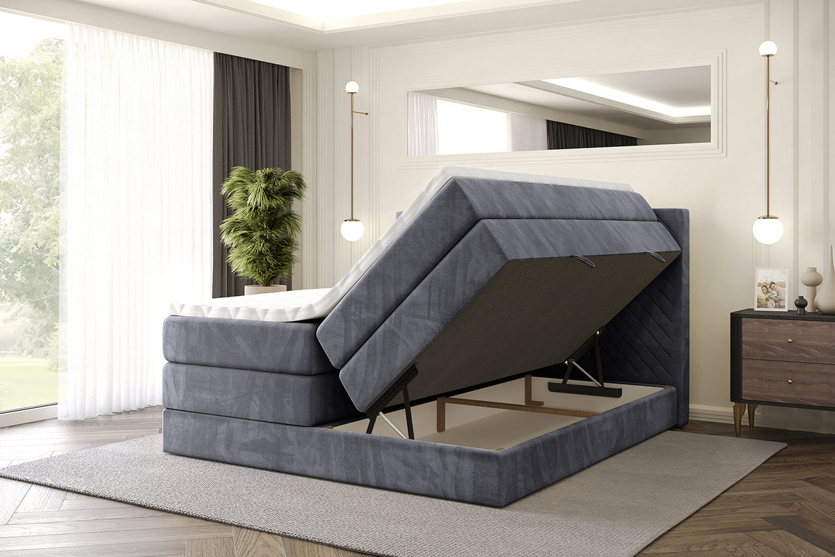 Boxspringbett VEXA KING Samt