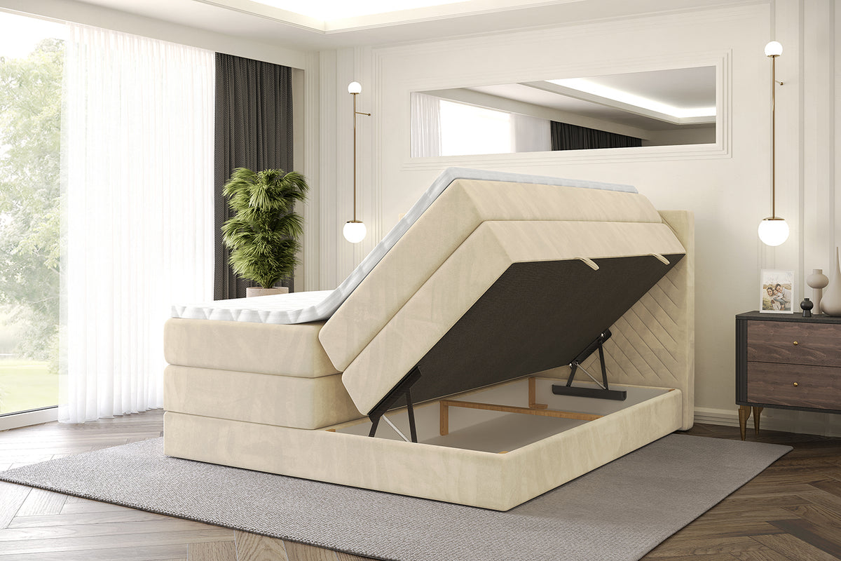 Boxspringbett VEXA KING Samt