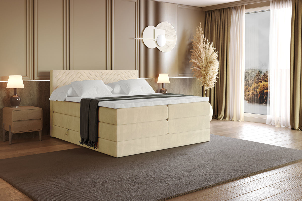 Boxspringbett VEXA KING Samt