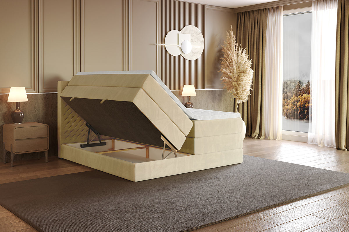 Boxspringbett VEXA KING Samt