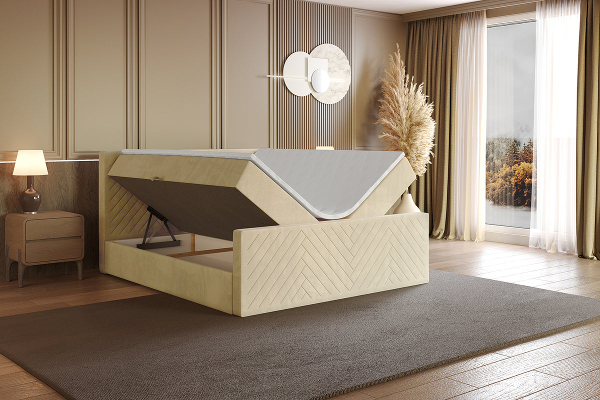 Łóżko boxspring VEXA-Z welur