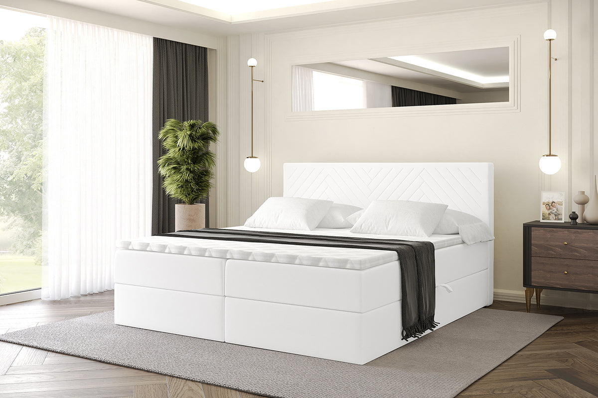 Łóżko boxspring VEXA ekoskóra