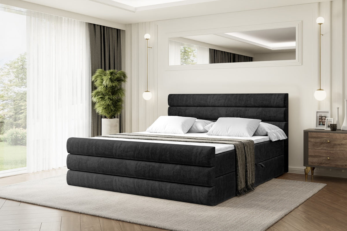 Łóżko boxspring CELESTIA-Z welur