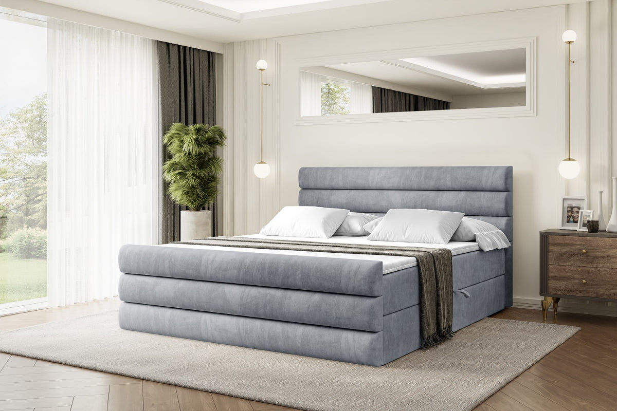 Łóżko boxspring CELESTIA-Z welur