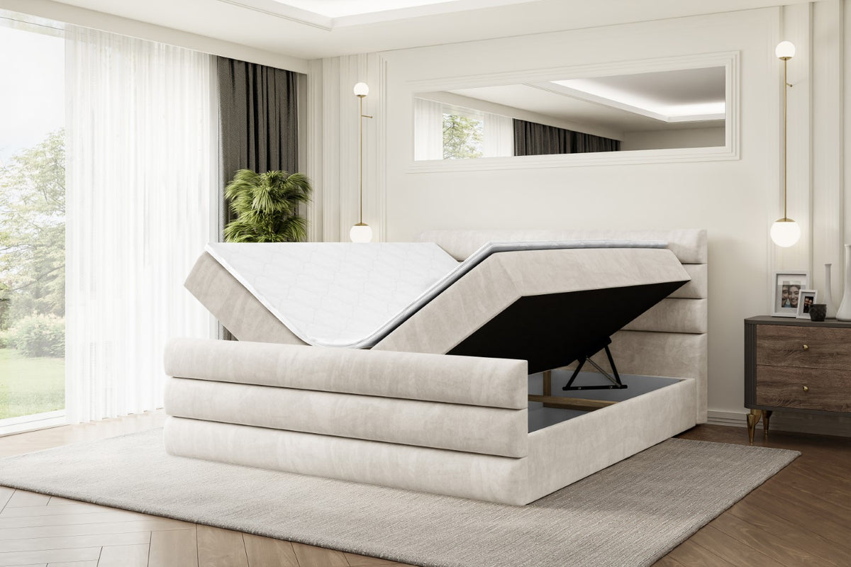 Łóżko boxspring CELESTIA-Z welur